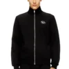 s-ginni-zip-od Sweat-shirt zippé avec logo métallisé