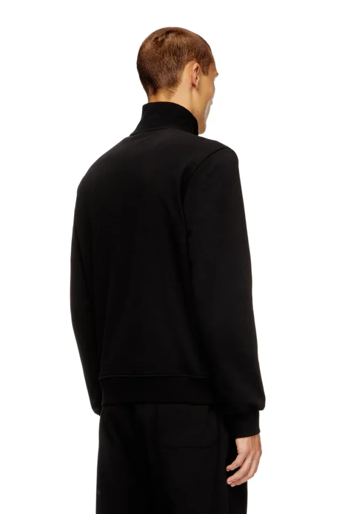 s-ginni-zip-od Sweat-shirt zippé avec logo métallisé