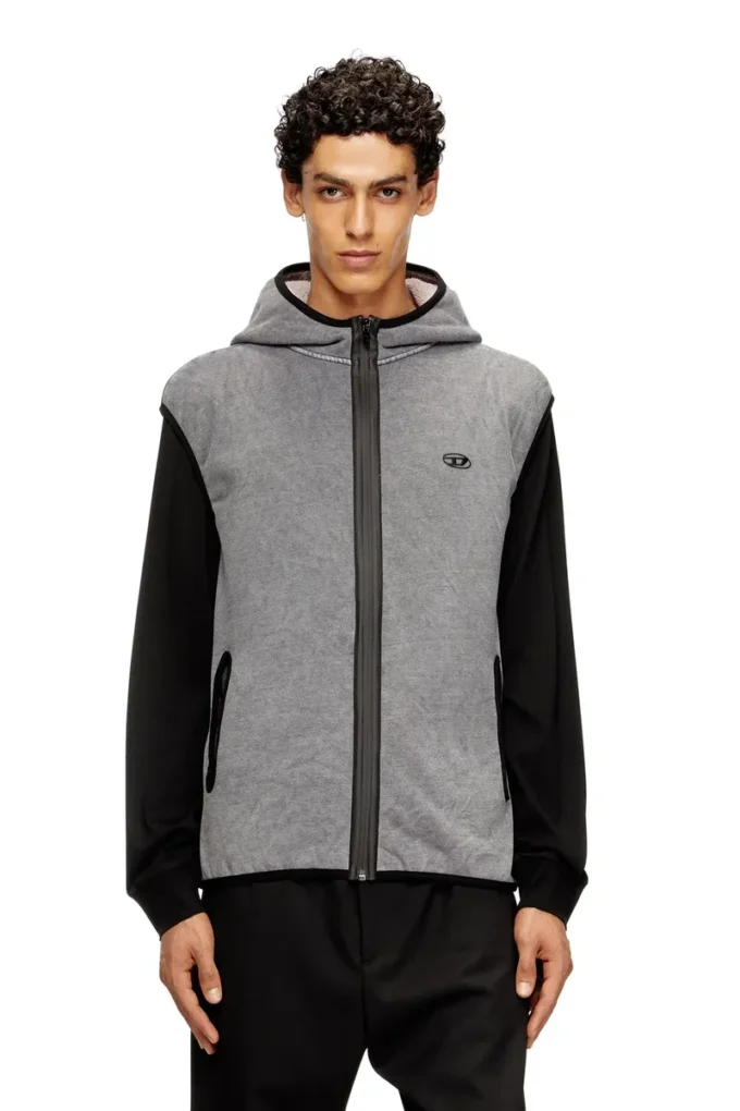 s-haky-new Sweat à capuche sans manches zippé