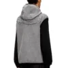 s-haky-new Sweat à capuche sans manches zippé