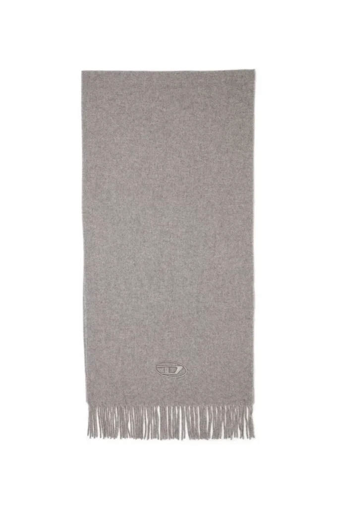 s-imon-d-long Écharpe en laine mélangée avec franges