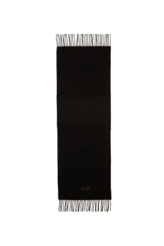 s-imon-d-long Écharpe en laine mélangée avec franges