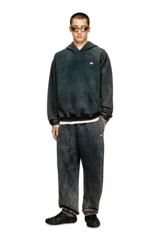 s-kai Sweat à capuche en coton avec poche kangourou