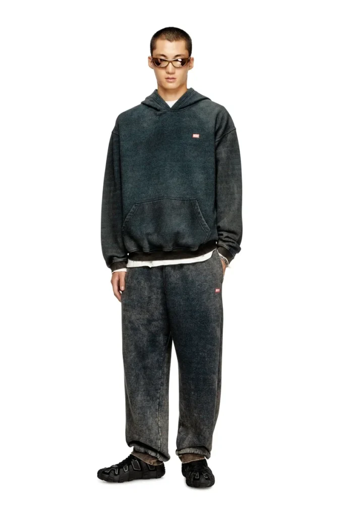 s-kai Sweat à capuche en coton avec poche kangourou