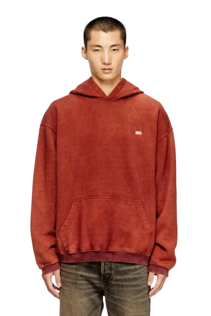 s-kai Sweat à capuche en coton avec poche kangourou