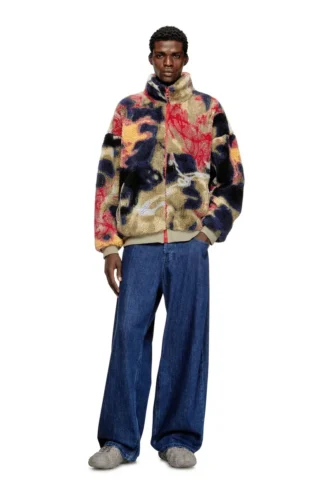 s-luke Veste en molleton Teddy avec motif graffiti