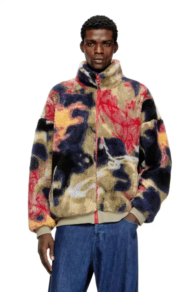 s-luke Veste en molleton Teddy avec motif graffiti