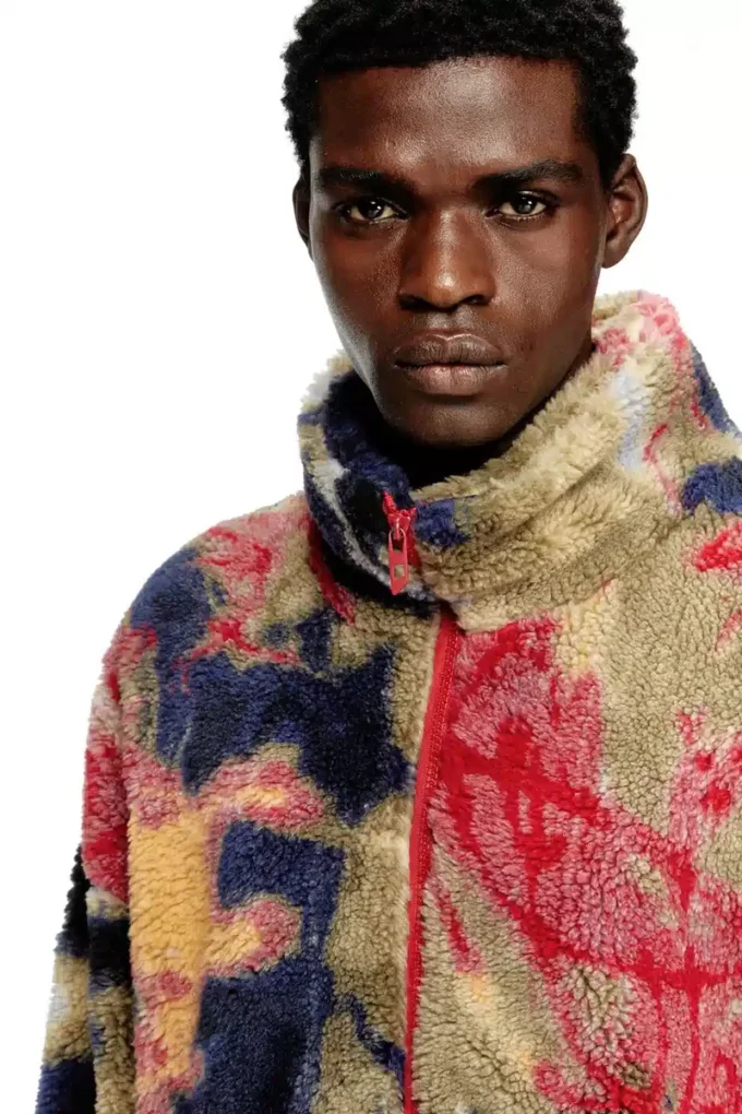 s-luke Veste en molleton Teddy avec motif graffiti
