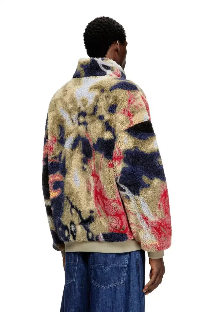 s-luke Veste en molleton Teddy avec motif graffiti