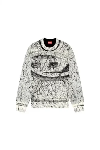 s-macoval Sweat-shirt avec revêtement craquelé