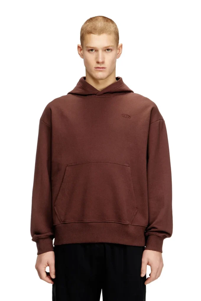 s-macs-hood-megoval-d Sweat à capuche avec logo brodé