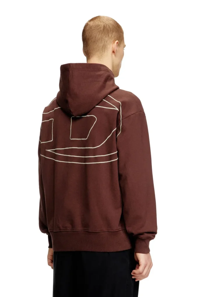 s-macs-hood-megoval-d Sweat à capuche avec logo brodé