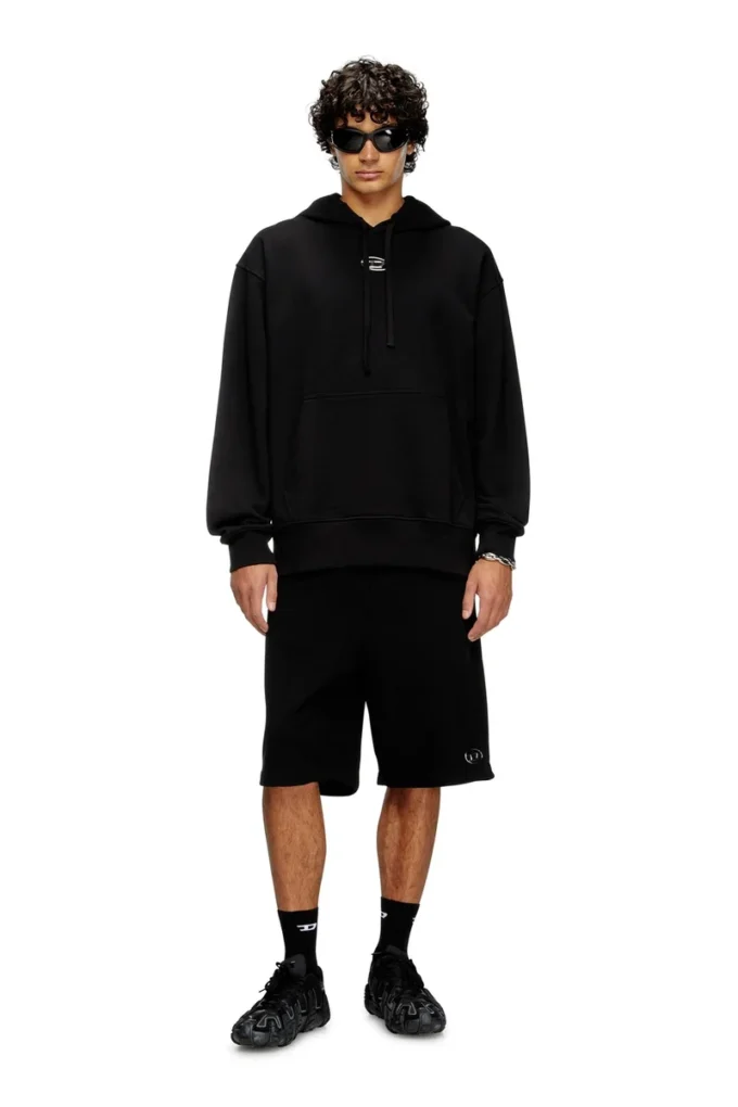 s-macs-hood-od Sweat à capuche avec logo métallique