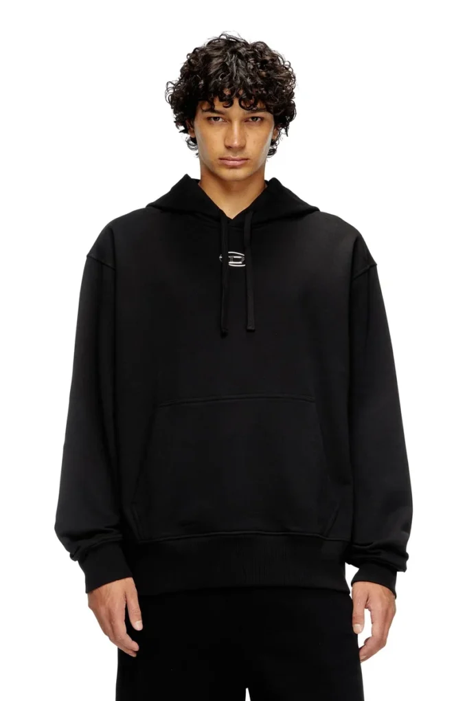 s-macs-hood-od Sweat à capuche avec logo métallique
