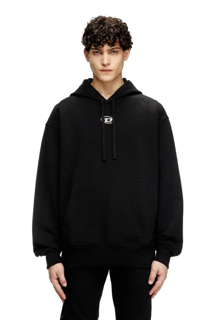 s-macs-hood-od Sweat à capuche oversize avec logo métallique