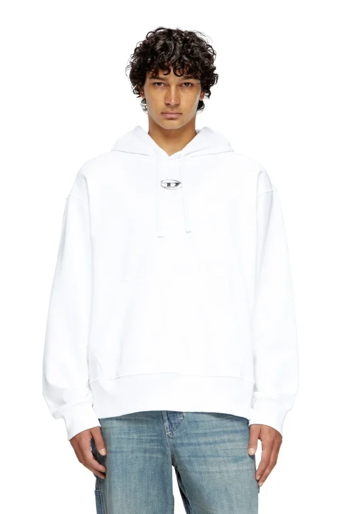 s-macs-hood-od Sweat à capuche oversize avec logo métallique