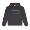 s-norman-hood Sweat à capuche en coton avec appliqué D
