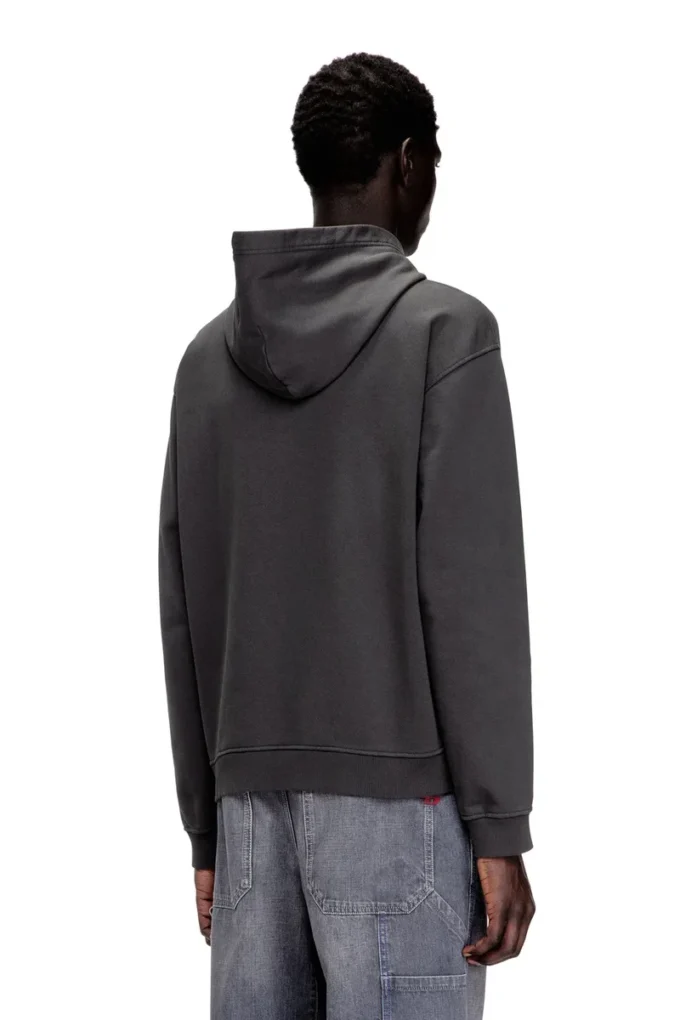 s-norman-hood Sweat à capuche en coton avec appliqué D