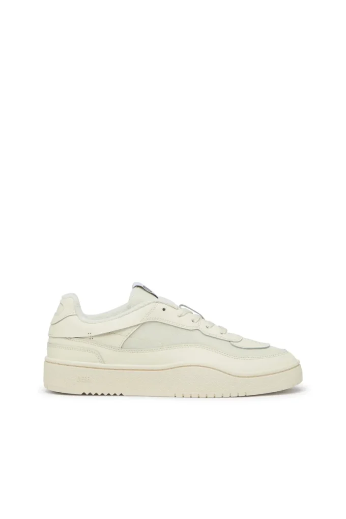 s-oval skate low S-Oval Skate – Baskets en cuir avec empiècements en tissu