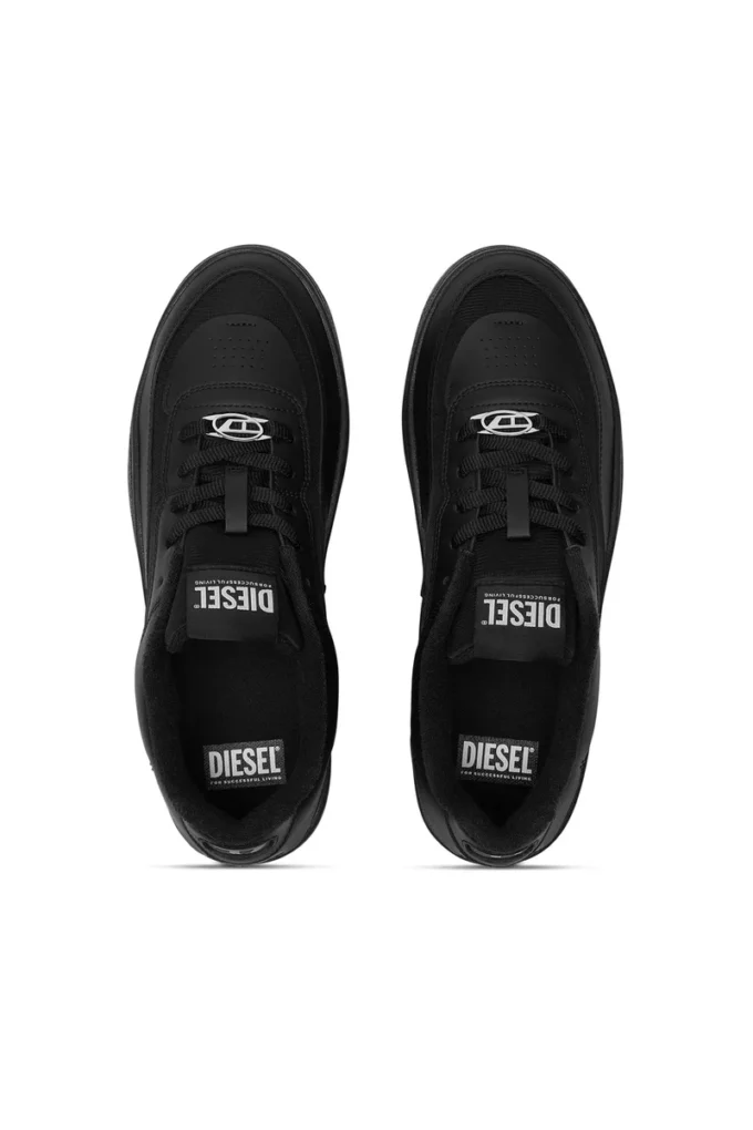 s-oval skate low S-Oval Skate – Baskets en cuir avec empiècements en tissu