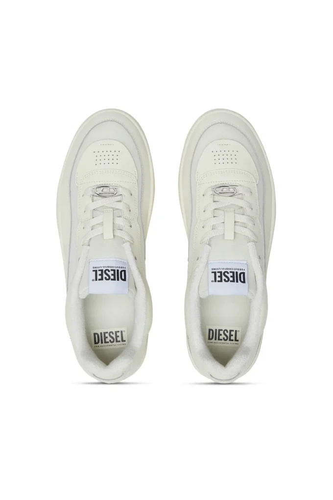 s-oval skate low S-Oval Skate – Baskets en cuir avec empiècements en tissu