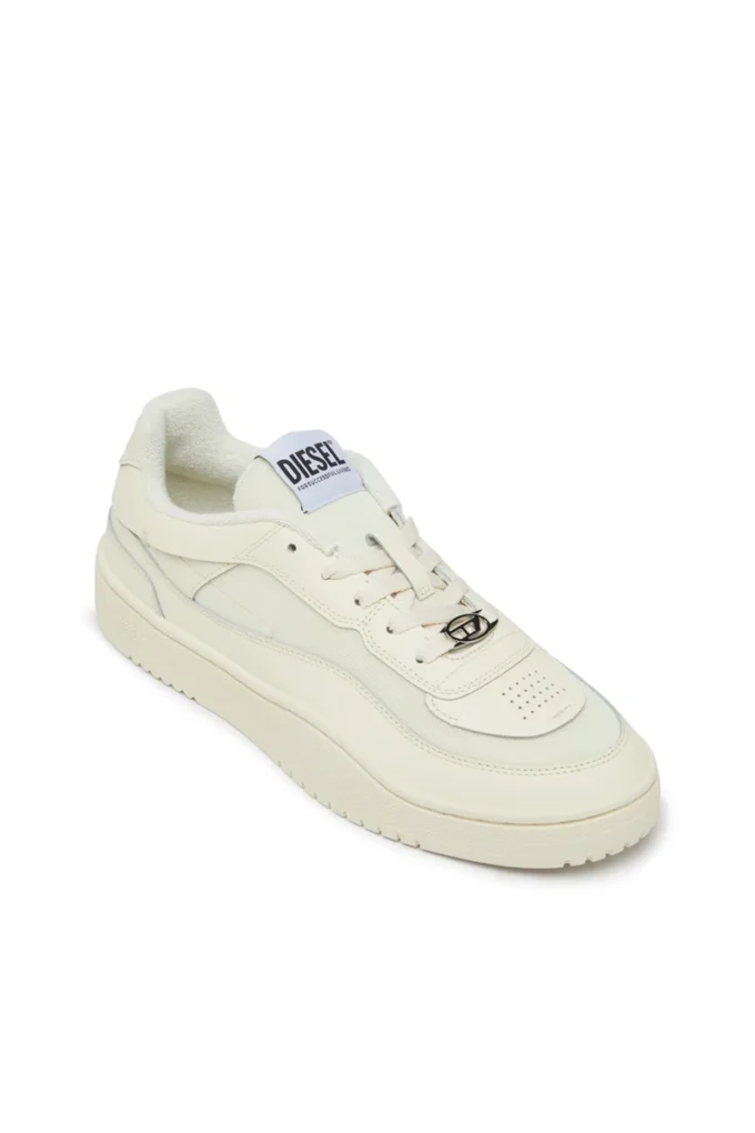 s-oval skate low S-Oval Skate – Baskets en cuir avec empiècements en tissu