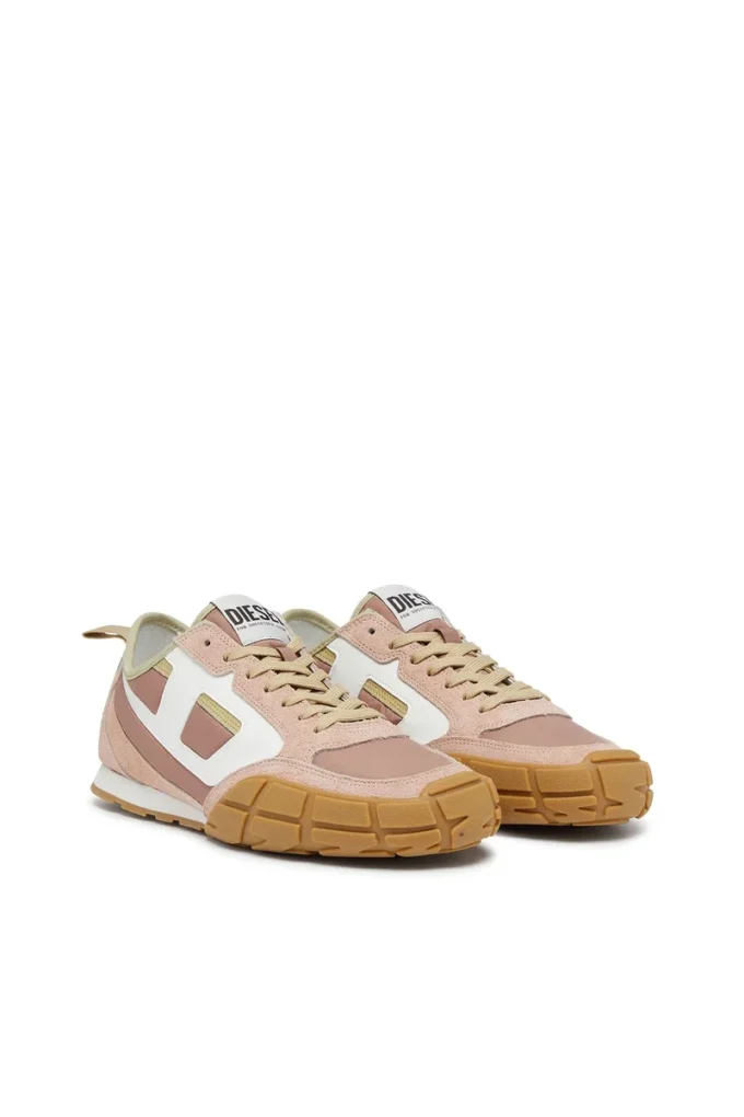 s-pagodha low w S-Pagodha-Sneakers en cuir, daim et ripstop
