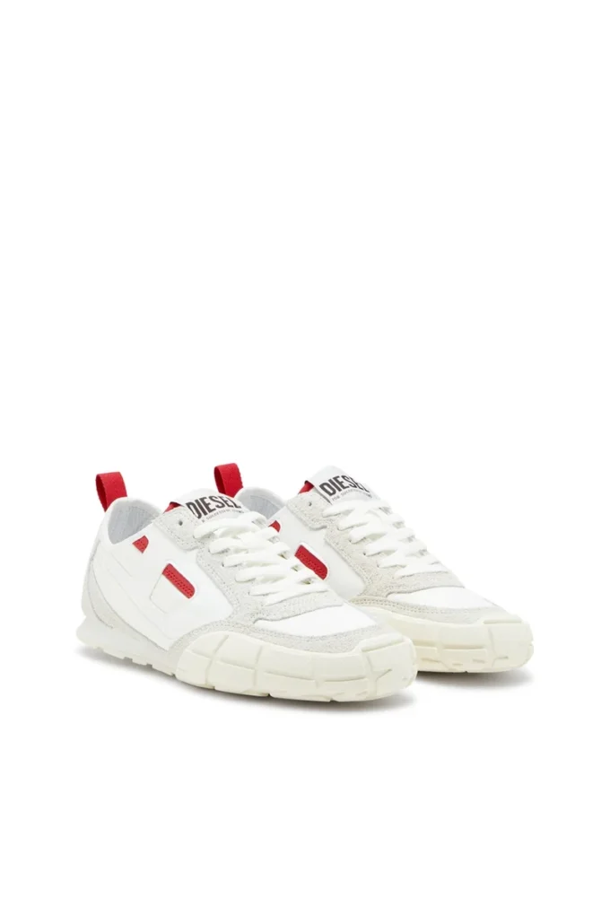 s-pagodha low w S-Pagodha-Sneakers en cuir, daim et ripstop