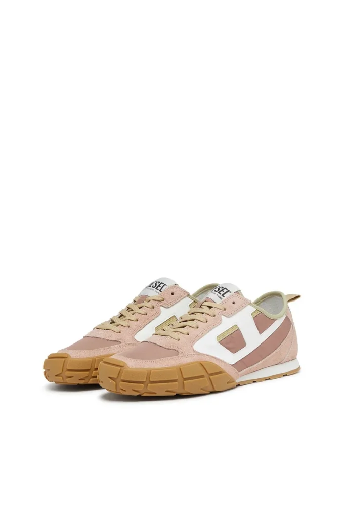s-pagodha low w S-Pagodha-Sneakers en cuir, daim et ripstop
