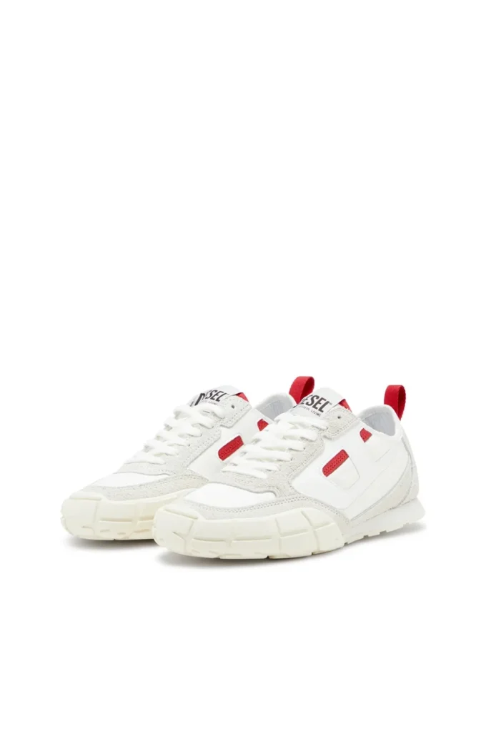 s-pagodha low w S-Pagodha-Sneakers en cuir, daim et ripstop