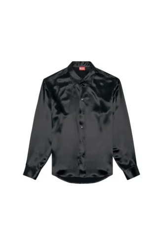 s-ricco Chemise en satin avec col brodé du logo