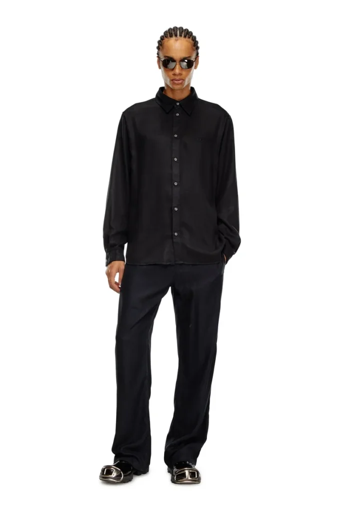 s-simply-c Chemise fluide avec logo brodé