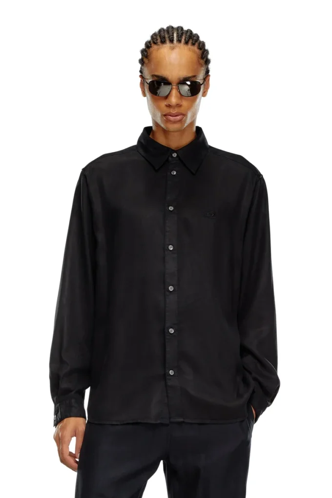 s-simply-c Chemise fluide avec logo brodé