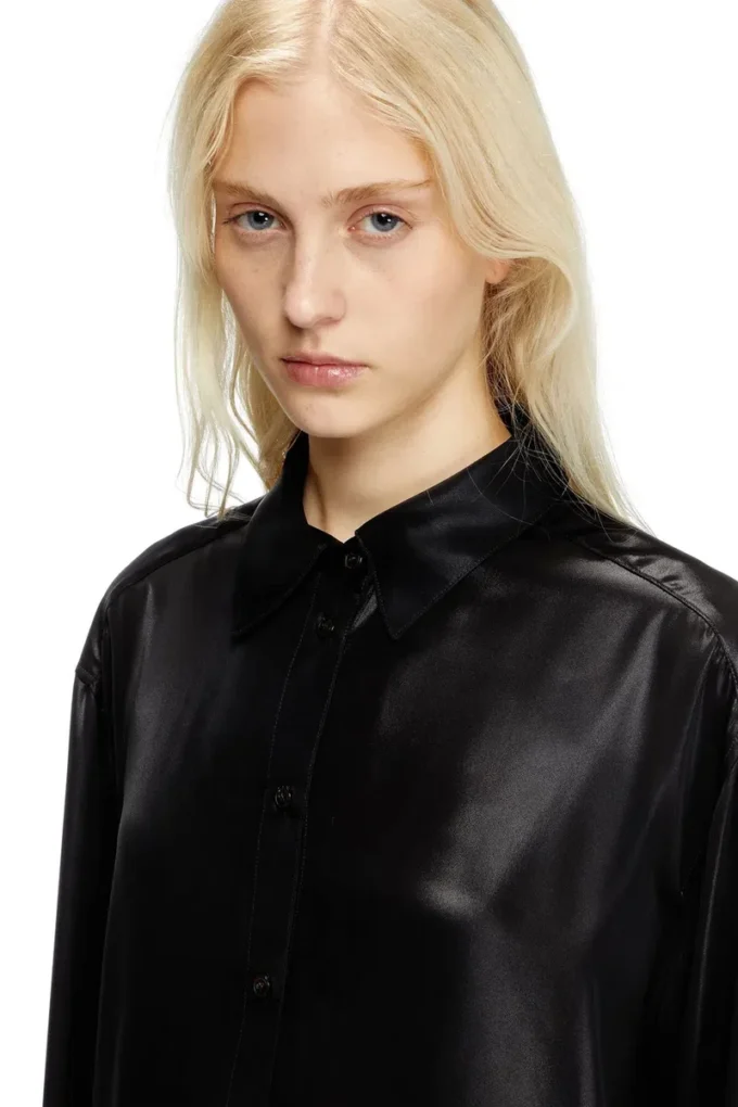 s-simply-c-wn-q1 Chemise fluide en tissu laminé