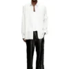 s-simply-gsbg Chemise en laine mélangée avec broderie ovale D