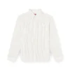 s-simply-gsbg Chemise en laine mélangée avec broderie ovale D