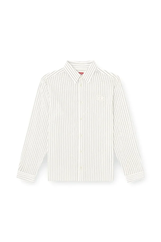s-simply-gsbg Chemise en laine mélangée avec broderie ovale D