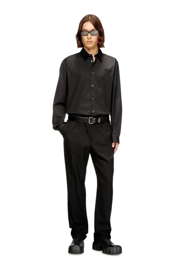 s-simply-gsbh Chemise en popeline stretch avec broderie