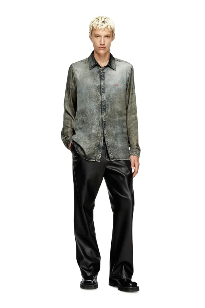 s-simply-lkct Chemise en viscose aspect denim