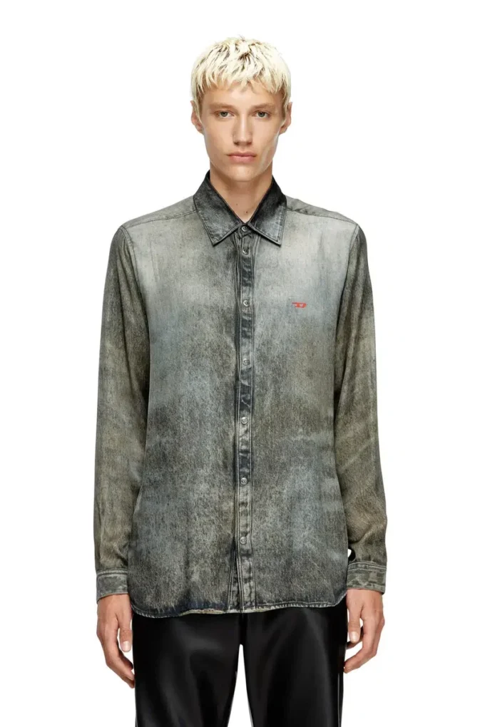 s-simply-lkct Chemise en viscose aspect denim