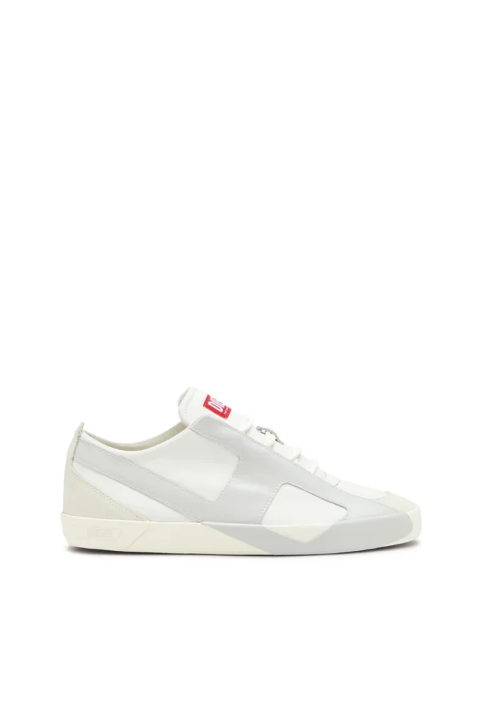 s-slante-d low Baskets S-Slante-D en daim et cuir avec logo D