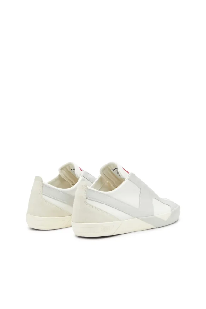 s-slante-d low Baskets S-Slante-D en daim et cuir avec logo D