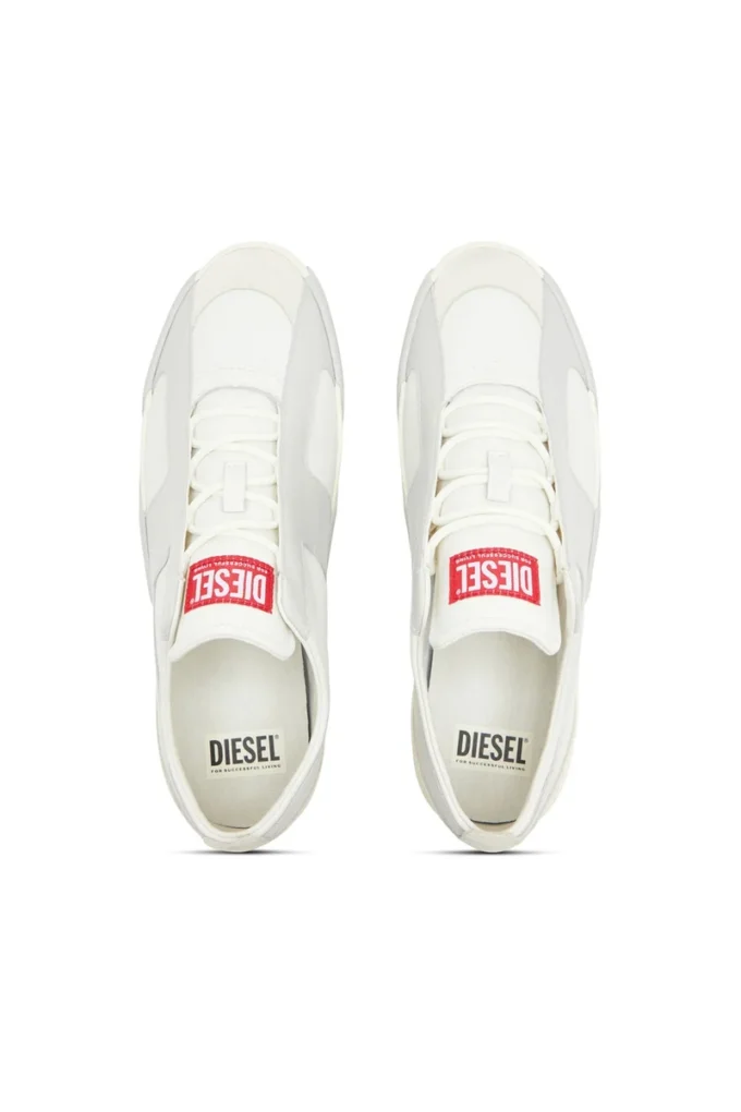 s-slante-d low Baskets S-Slante-D en daim et cuir avec logo D