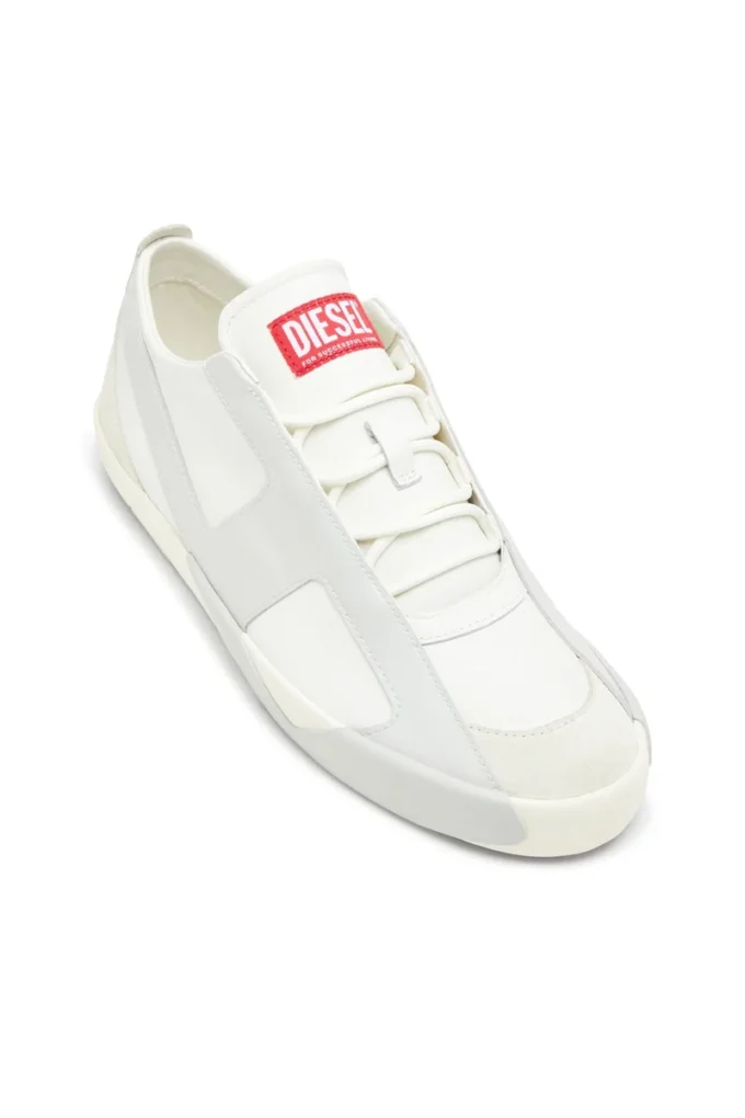 s-slante-d low Baskets S-Slante-D en daim et cuir avec logo D