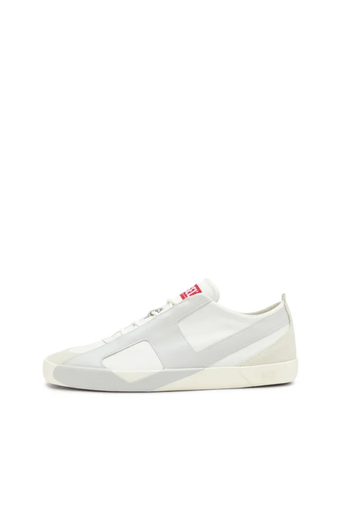 s-slante-d low Baskets S-Slante-D en daim et cuir avec logo D