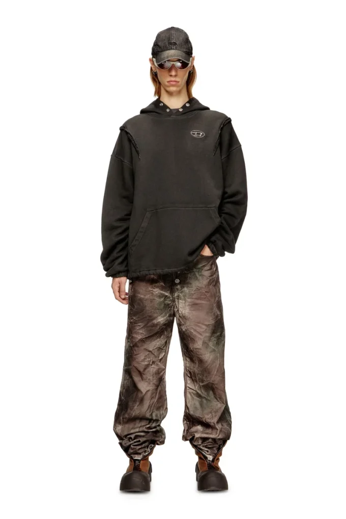 s-thug-hoodie Sweat à capuche effet délavé
