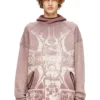 s-waf-hood-new Sweat à capuche gaufré délavé avec imprimé graphique