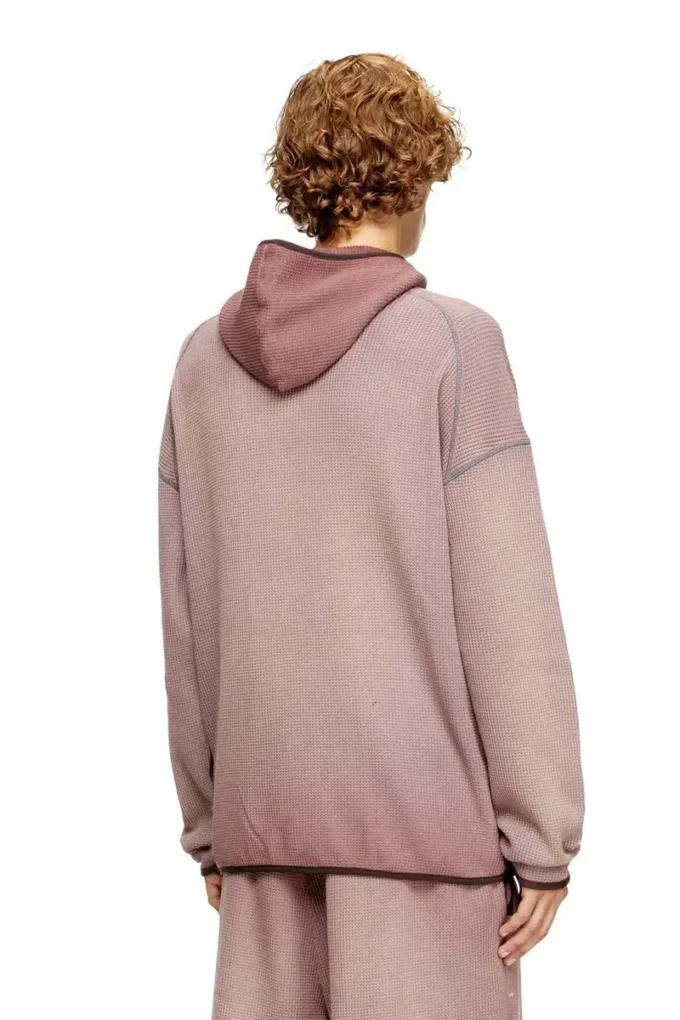 s-waf-hood-new Sweat à capuche gaufré délavé avec imprimé graphique
