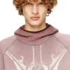 s-waf-hood-new Sweat à capuche gaufré délavé avec imprimé graphique