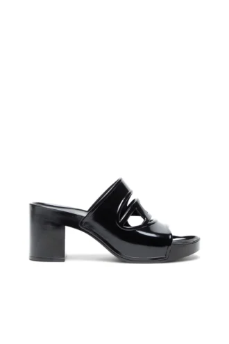 sa-bonnie Sandales en caoutchouc à talons Sa-Bonnie avec logo découpé